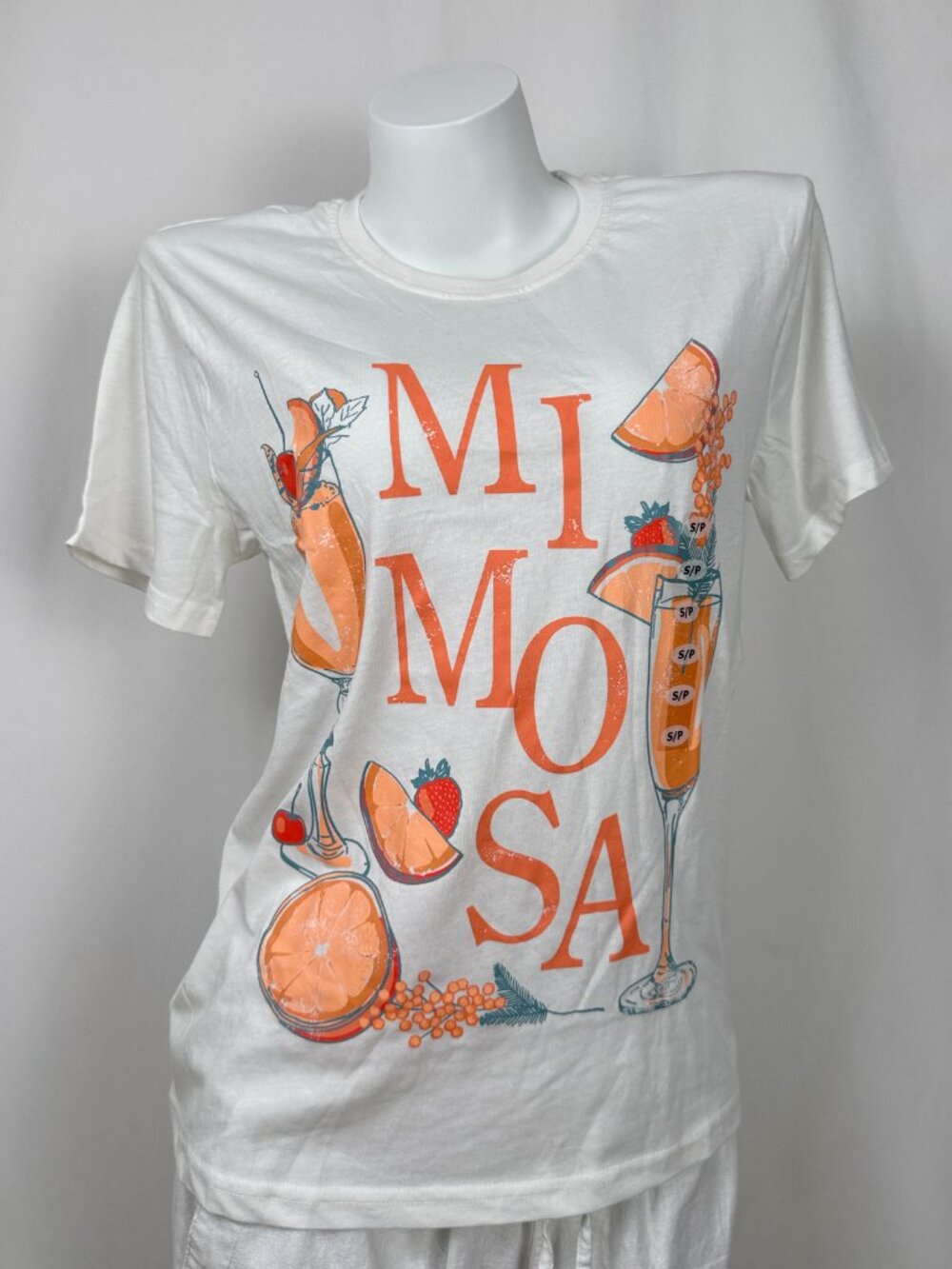 🔥4 for $20🔥 The Pink Closet Mimosa Graphic Tee Shirt S M L XL Cotton Blend